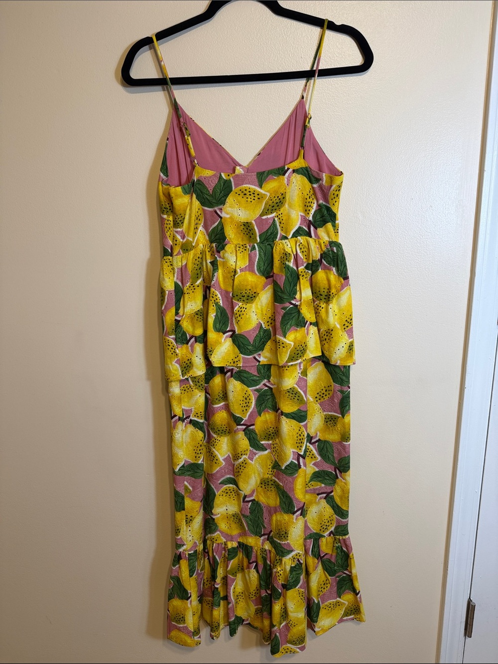 Farm Rio Fresh Lemons Ruffle Midi Dress - Picture 2 of 9
